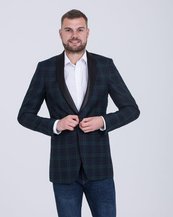 Skopes Sanchez Tall Blazer (navy/green check)