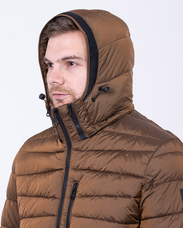 Cabano Tall Adjustable Puffer Jacket (copper)