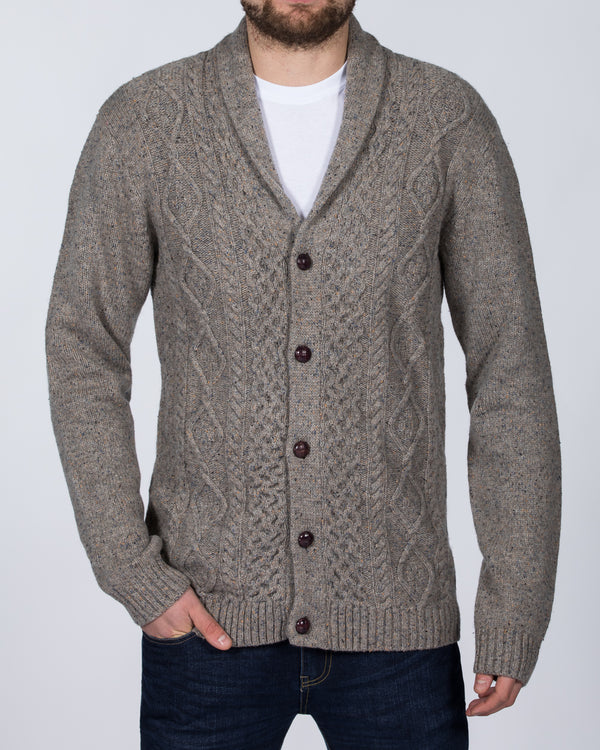 2t Lambswool Tall Cardigan (stone)