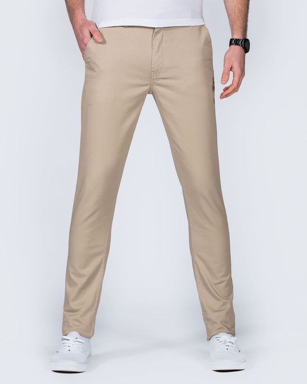 2t Oliver Slim Fit Tall Chinos (beige)