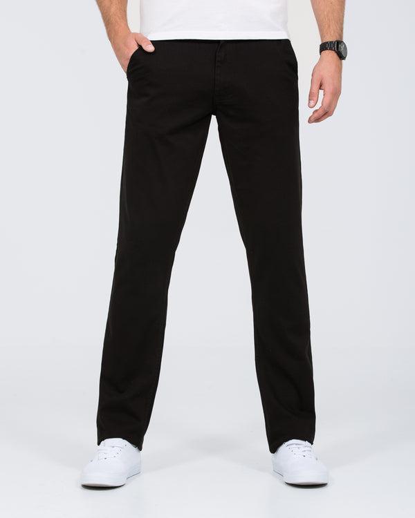 2t Marco Regular Fit Tall Chinos (black)