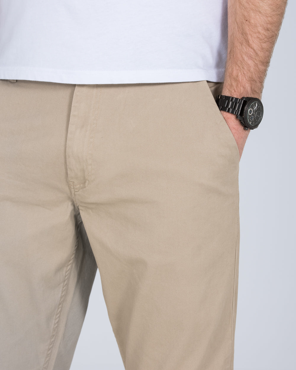 2t Marco Regular Fit Tall Chinos (beige)