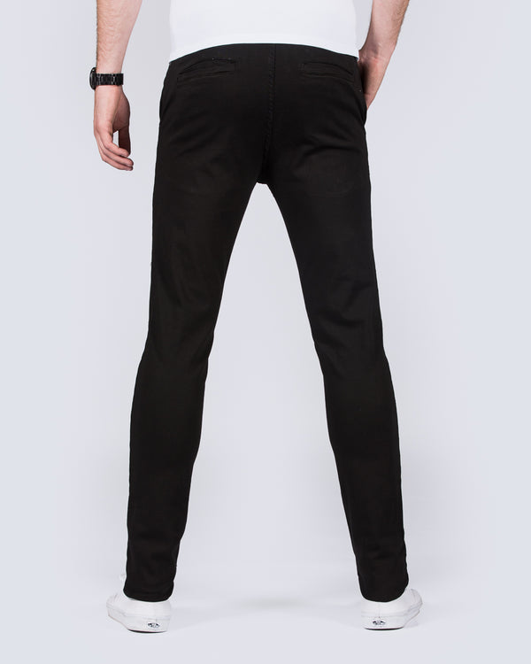 2t Oliver Slim Fit Tall Chinos (black)