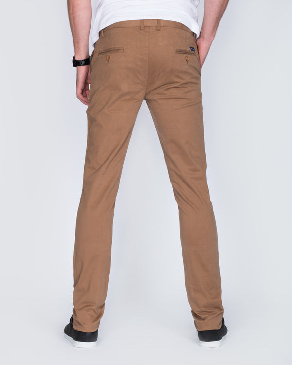 Ed Baxter Slim Fit Tall Chinos (bronze)