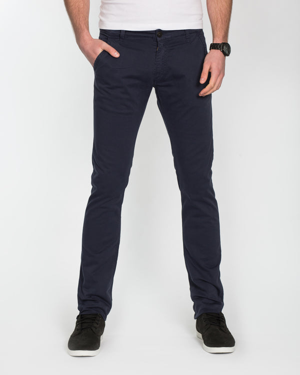 Cub Fox Tapered Fit Tall Chinos (marine)