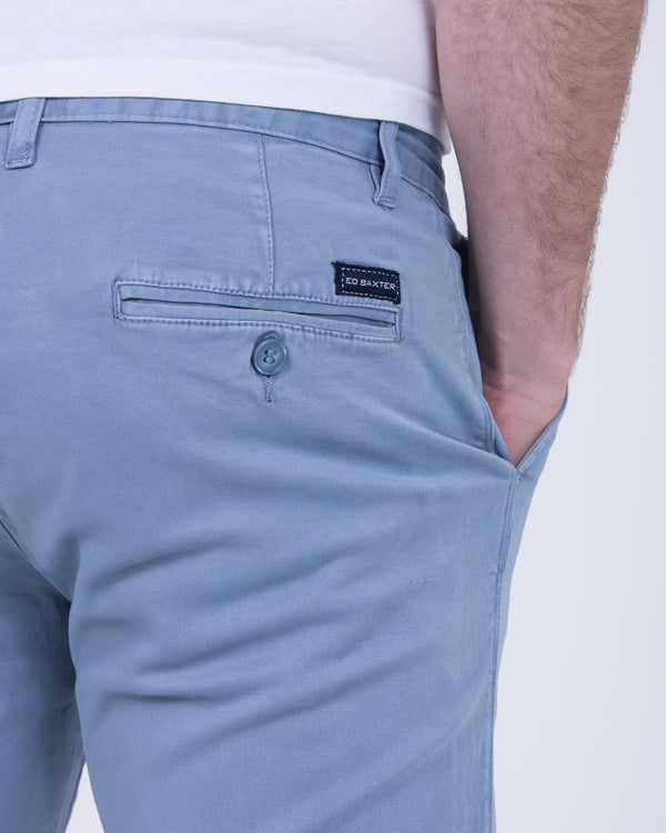 Ed Baxter Slim Fit Tall Garment-Dyed Chinos (storm blue)