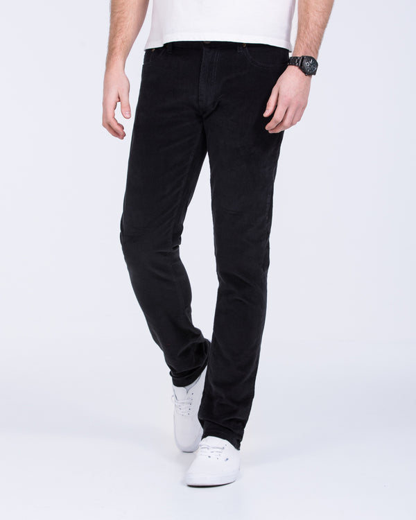 Ed Baxter Slim Fit Tall Cord Jeans (black)