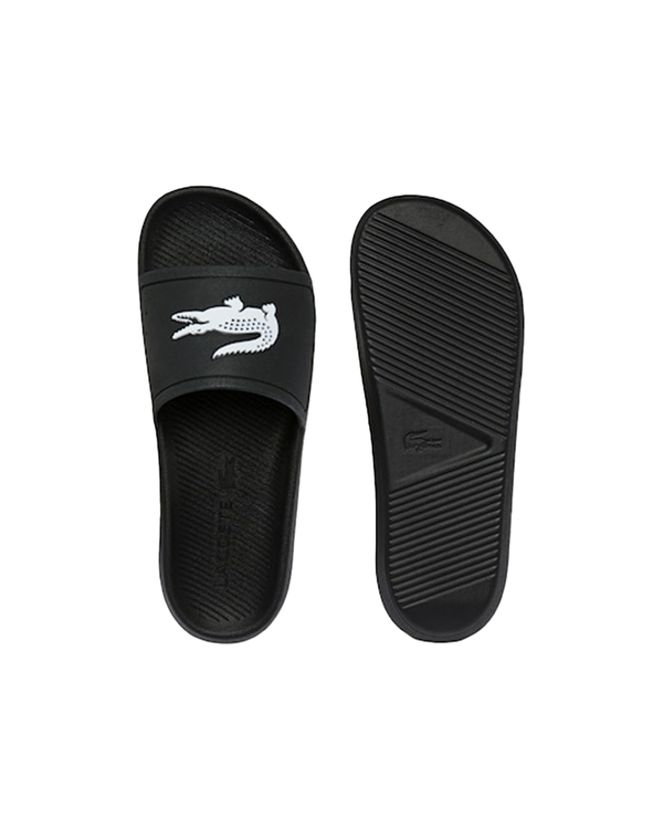 Lacoste Croco Slide 119 1 CMA Pantoletten (schwarz/weiß)