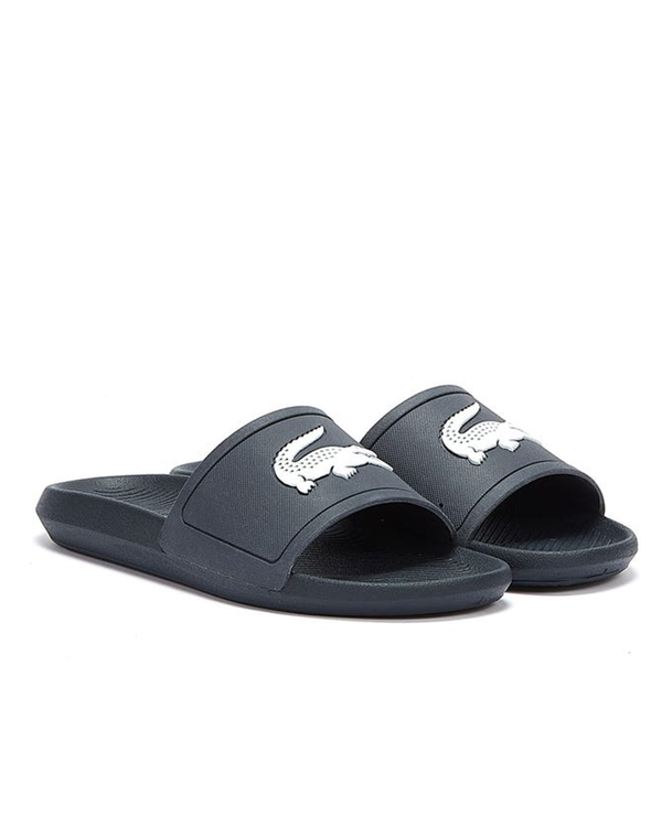 Lacoste Slide 319 1 CMA Sliders navy white 13 14 15 16 Tall Mens Clothing 2tall