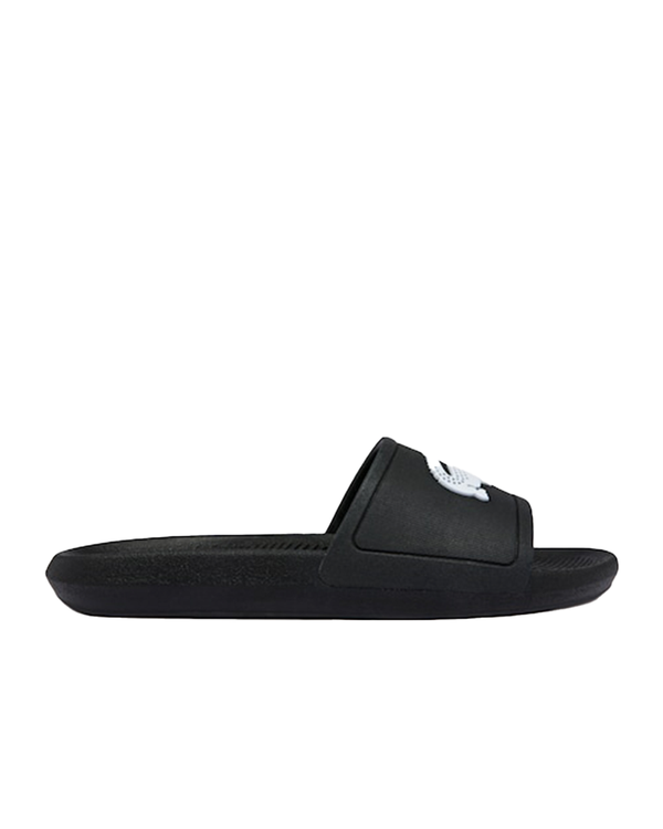 Lacoste Slide 319 1 CMA Flip Flops Sliders black white 13 14 15 16 Tall Mens Clothing 2tall