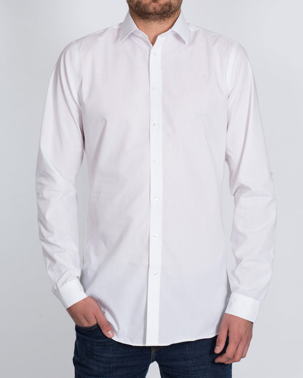 2t Slim Fit Long Sleeve Tall Shirt (white)