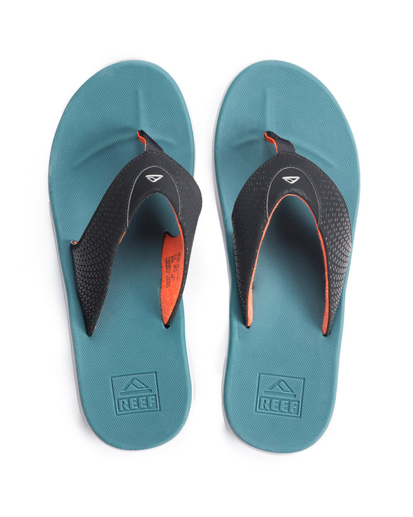 Reef Rover Flip Flops (blue/grey/orange)