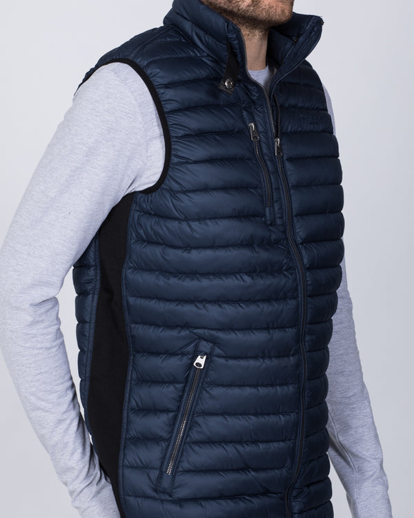 North 56 Tall Quilted Gilet (navy)