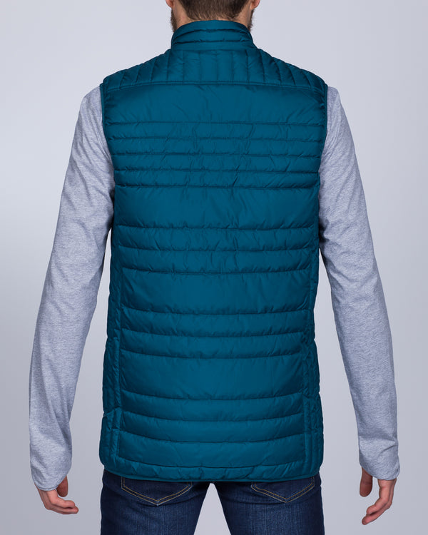 Cabano Tall Quilted Gilet (turquoise)