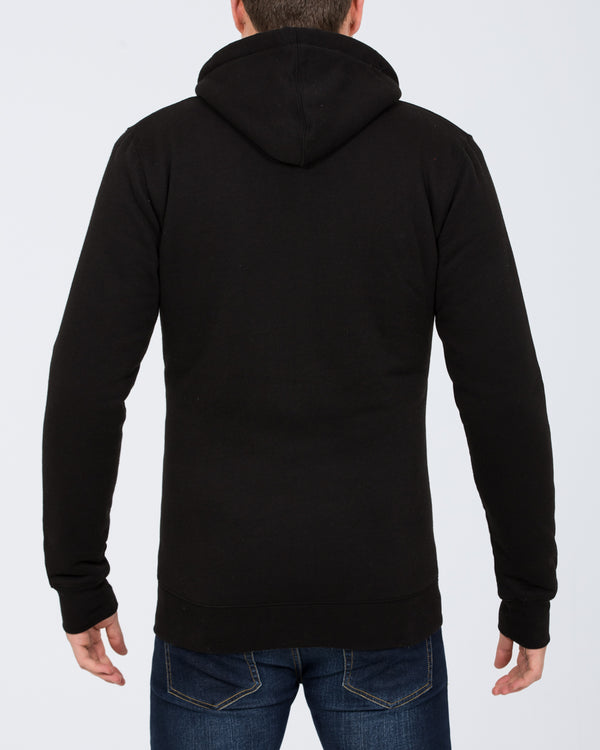 2t Smile Zip Up Tall Sherpa Hoodie (black)