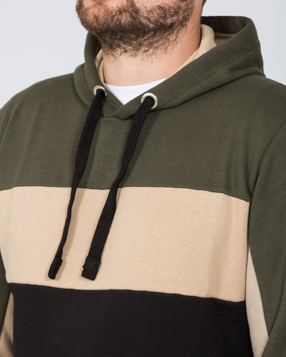 2t Cut and Sew Pullover Tall Hoodie (khaki)