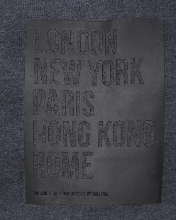 2t Städte Pullover Hoody Tall (anthrazit)