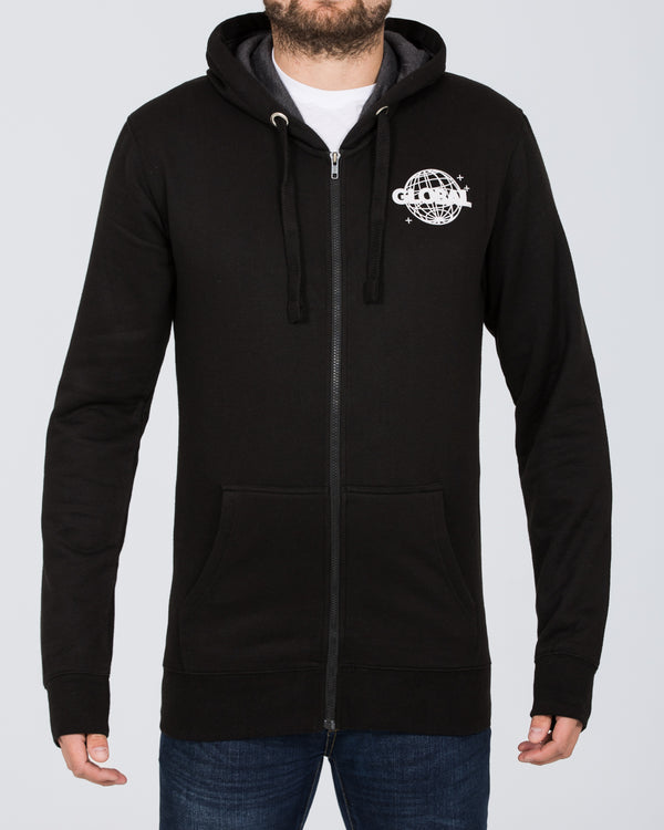 2t Global Zip Up Tall Hoodie (black)