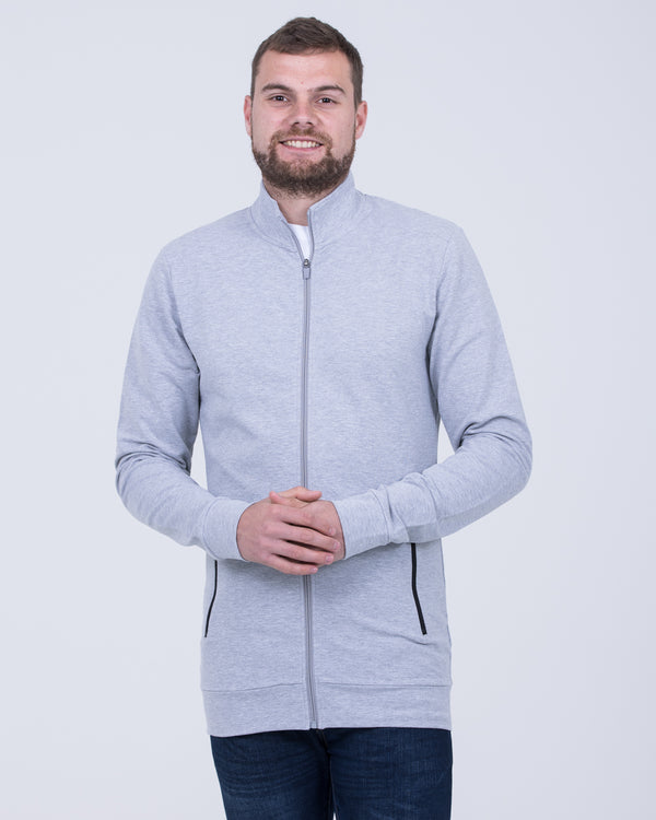 2t Tall Zip Up Top (heather grey)