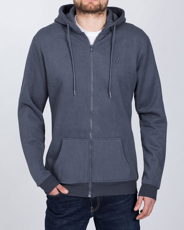 2t Zip Up Tall Hoodie (slate)