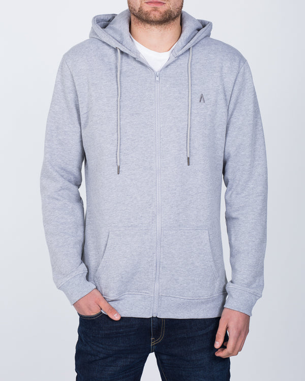 2t Zip Up LW Tall Hoodie (heather grey)