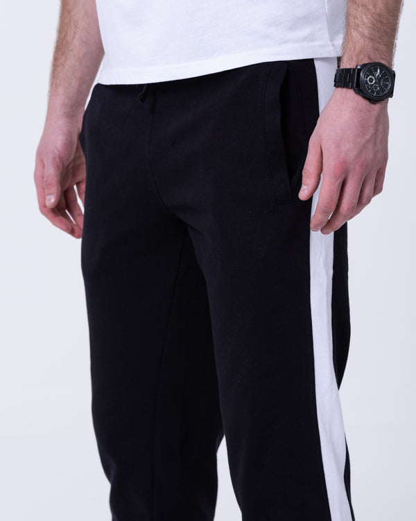 2t Colin Striped Regular Fit Tall Joggers (black)