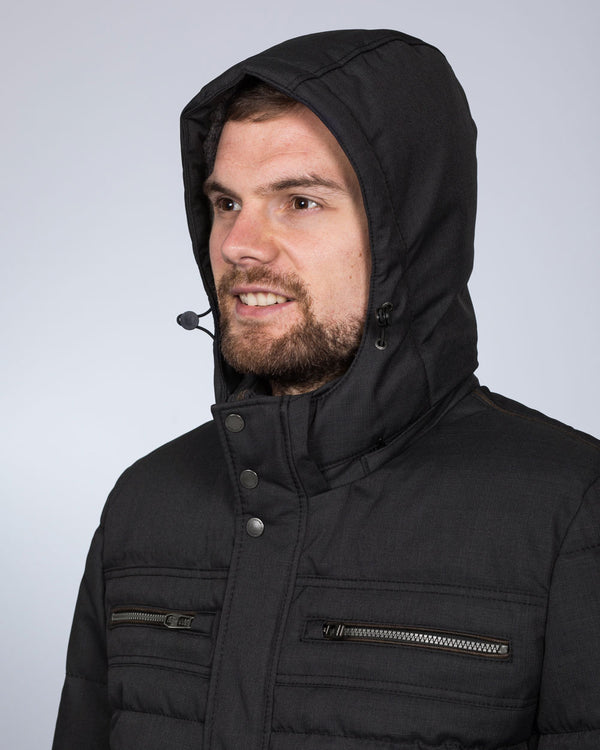 Cabano Tall Tech Down Hooded Jacket (anthracite)