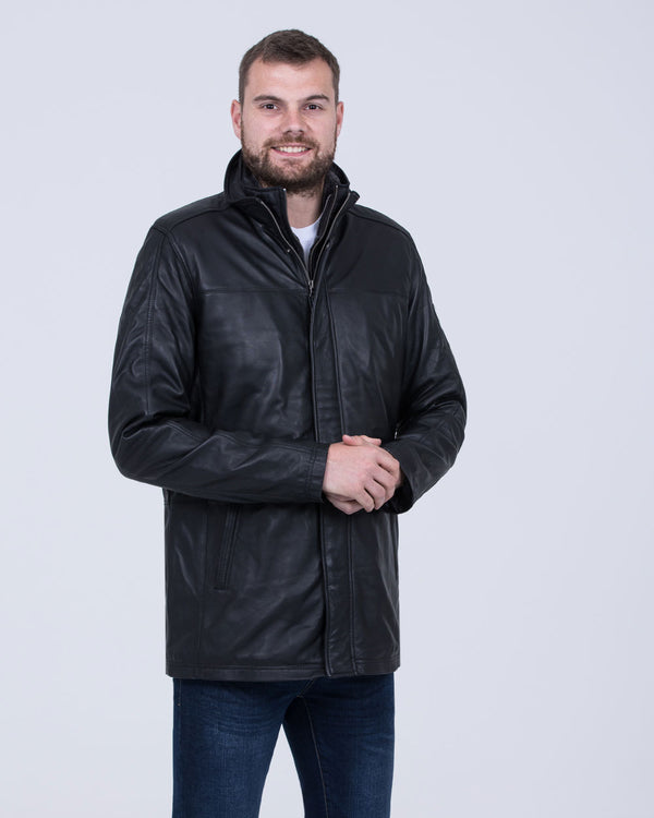 Redpoint Carlson Tall Leather Jacket (black)