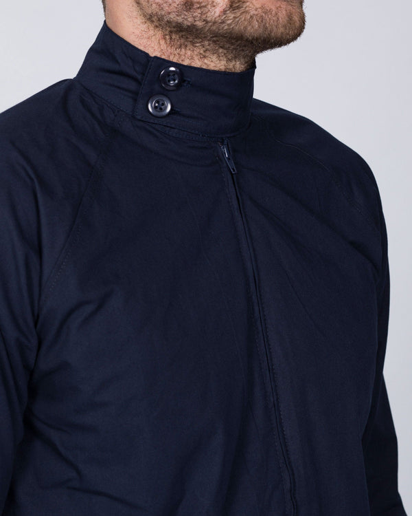 2t Slim Fit Tall Harrington Jacket (navy)