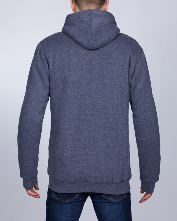 2t Zip Up Tall Sherpa Hoodie (denim)