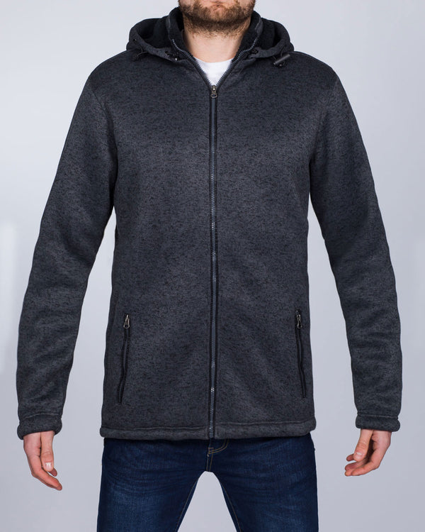 2t Tall Sherpa Fleece Jacket (charcoal)