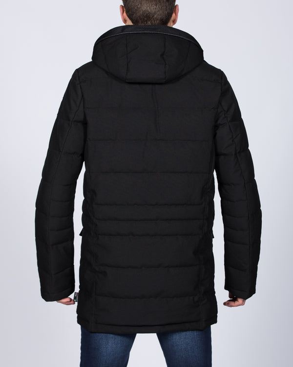 Cabano Tall Quilted Parka Jacket (black)