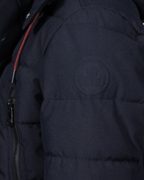 Cabano Tall Quilted Parka Jacket (navy)