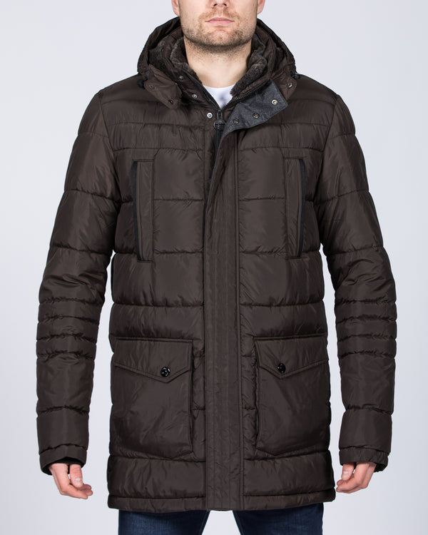 Cabano Tall Lightweight Parka Jacket (brown)