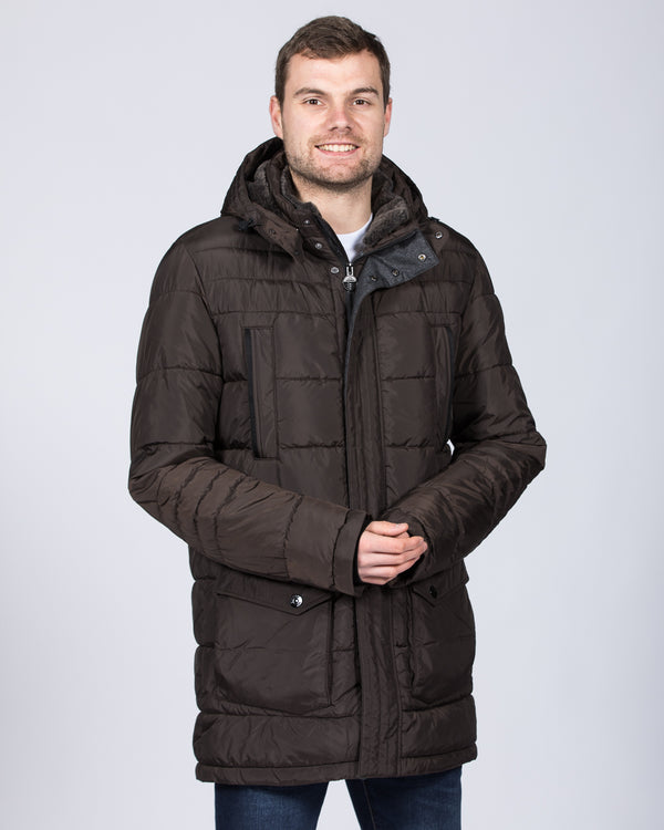 Cabano Tall Lightweight Parka Jacket (brown)