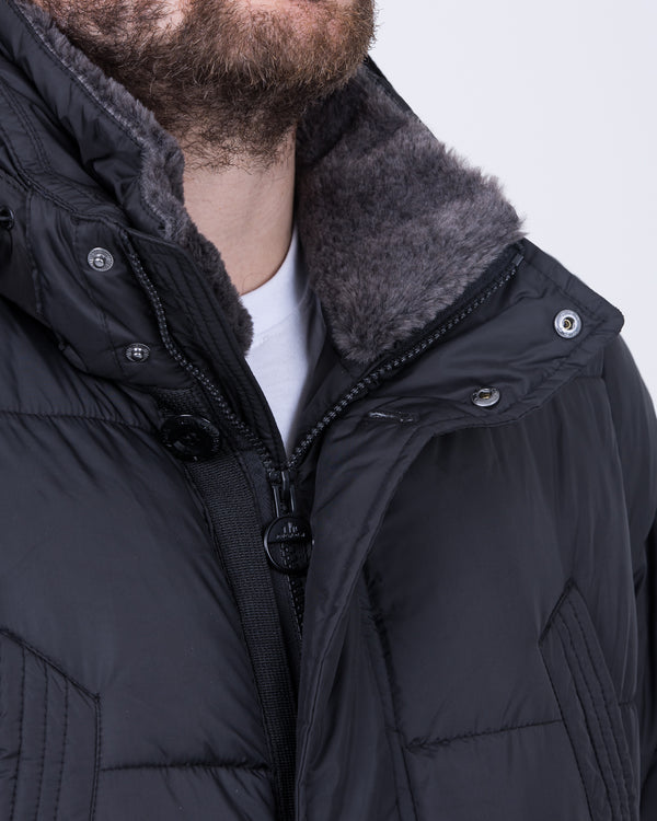 Cabano Tall Puffer Jacket (plain black)