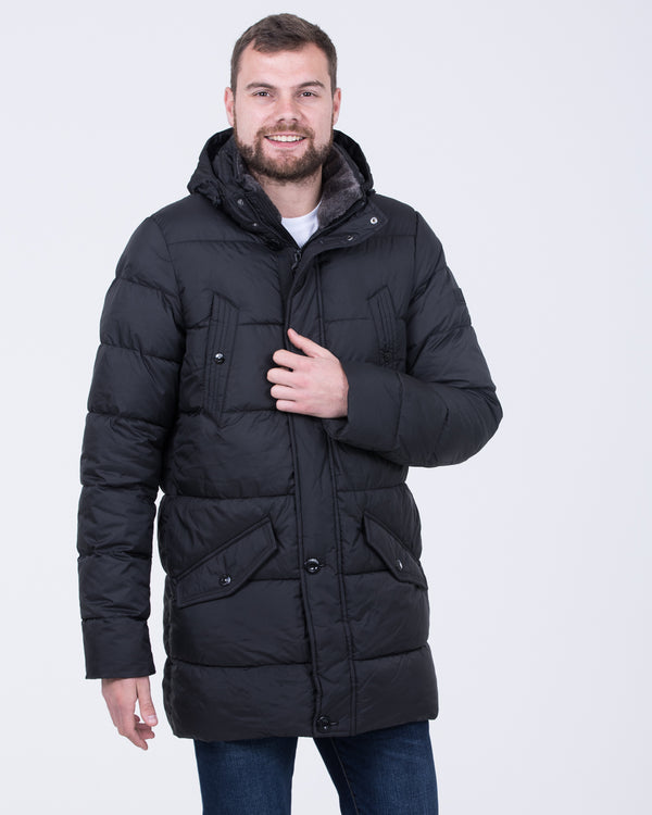 Cabano Tall Puffer Jacket (plain black)