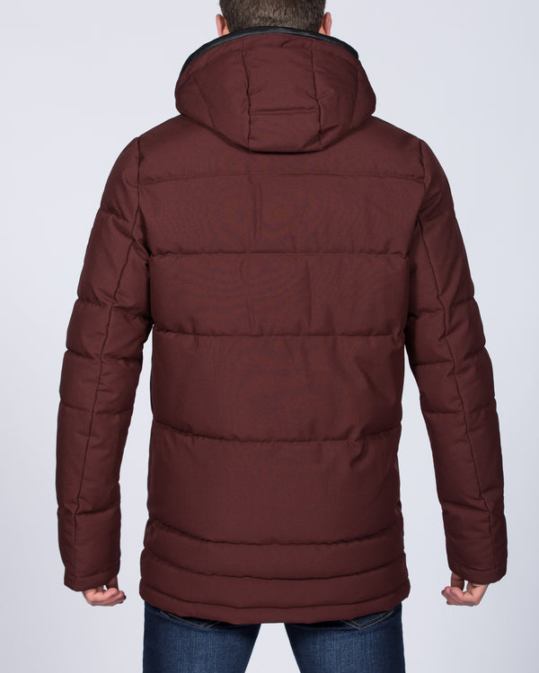 Cabano Tall Puffer Jacket (maroon)