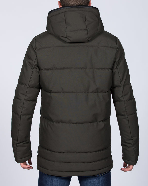 Cabano Tall Puffer Jacket (dark green)