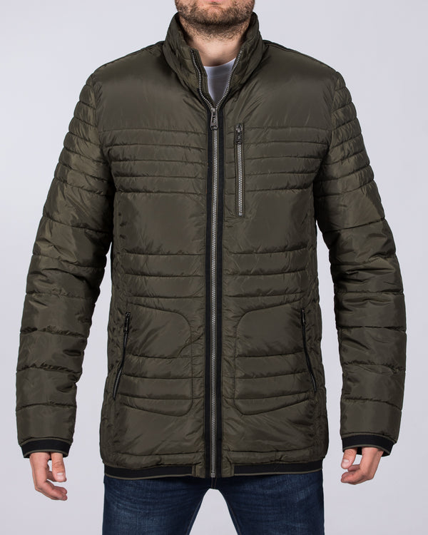 Cabano Lightweight Tall Quilted Jacket (olive)