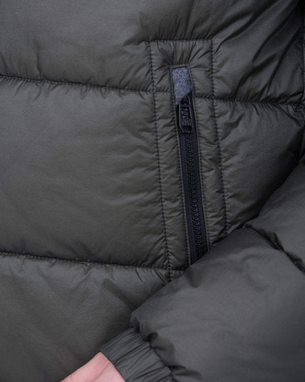 Cabano Tall Hoodless Puffer Jacket (olive)