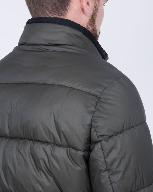 Cabano Tall Hoodless Puffer Jacket (olive)