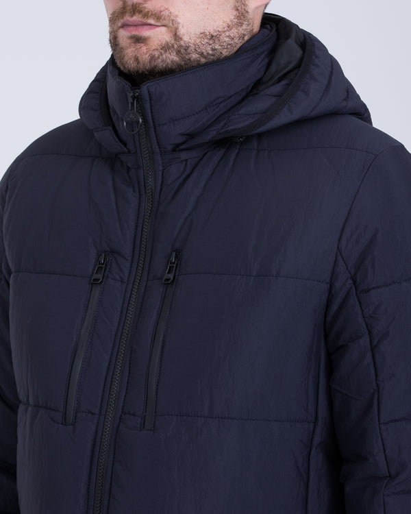 Cabano Tall Puffer Jacket (plain navy)