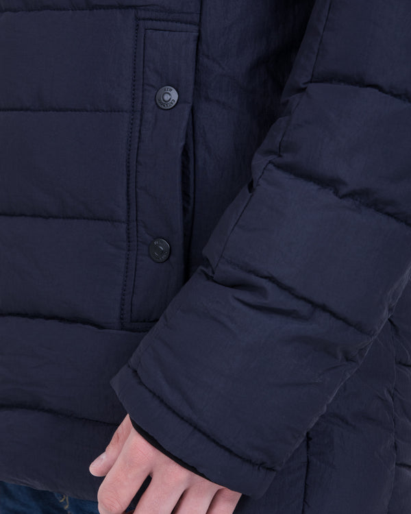 Cabano Tall Puffer Jacket (plain navy)