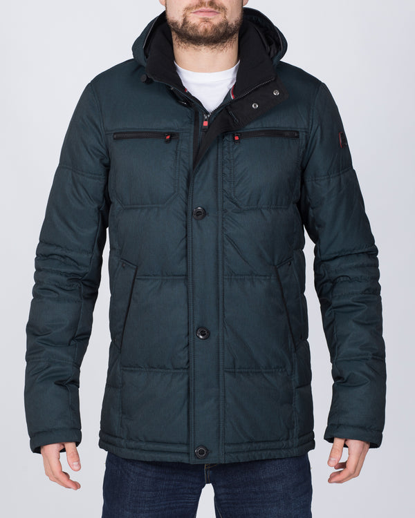 Cabano Tall Hooded Jacket (petrol)