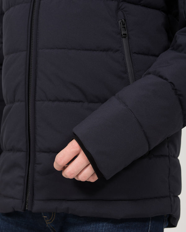 Cabano Tall Water Resistant Puffer Jacket (navy)