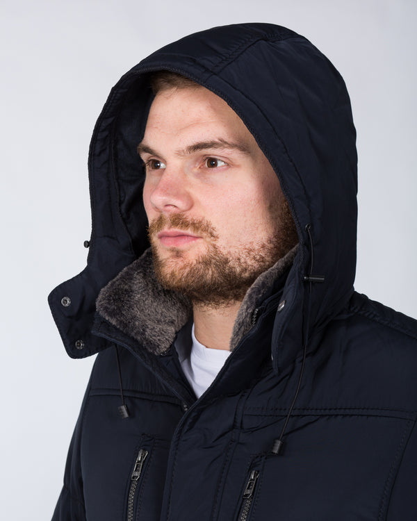 Cabano Tall Hooded Jacket (navy)