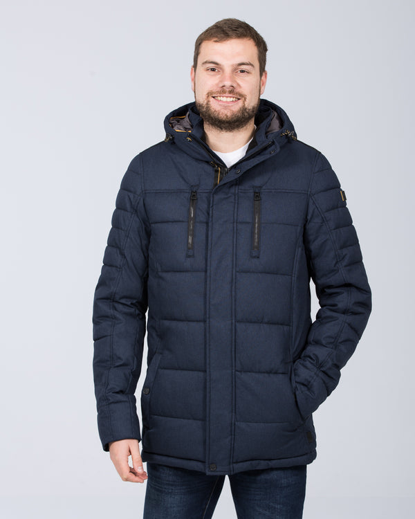 Redpoint Finley Tall Padded Parka Jacket (dark blue)
