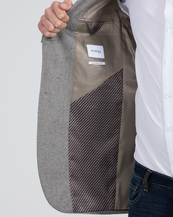 Skopes Ruthin hoher Tweed-Blazer (Stein)