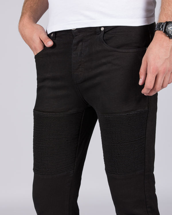 2t Skinny Fit Tall Biker Jeans (black)